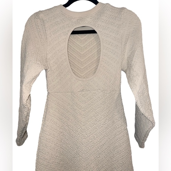 NWOT Free People Gabby Midi Crew Dress Cream Ivory Keyhole Back X-Small / Small - Picture 9 of 12